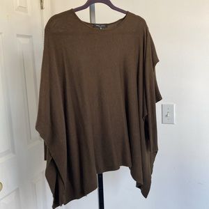 Olive Green Poncho with Form Fitting Sleeves